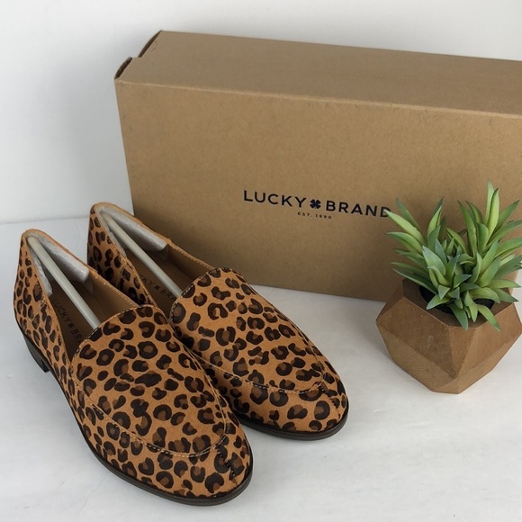 NEW Lucky Brand Camdyn 2 Leopard Slip On Loafer Flats 6 - Picture 2 of 9